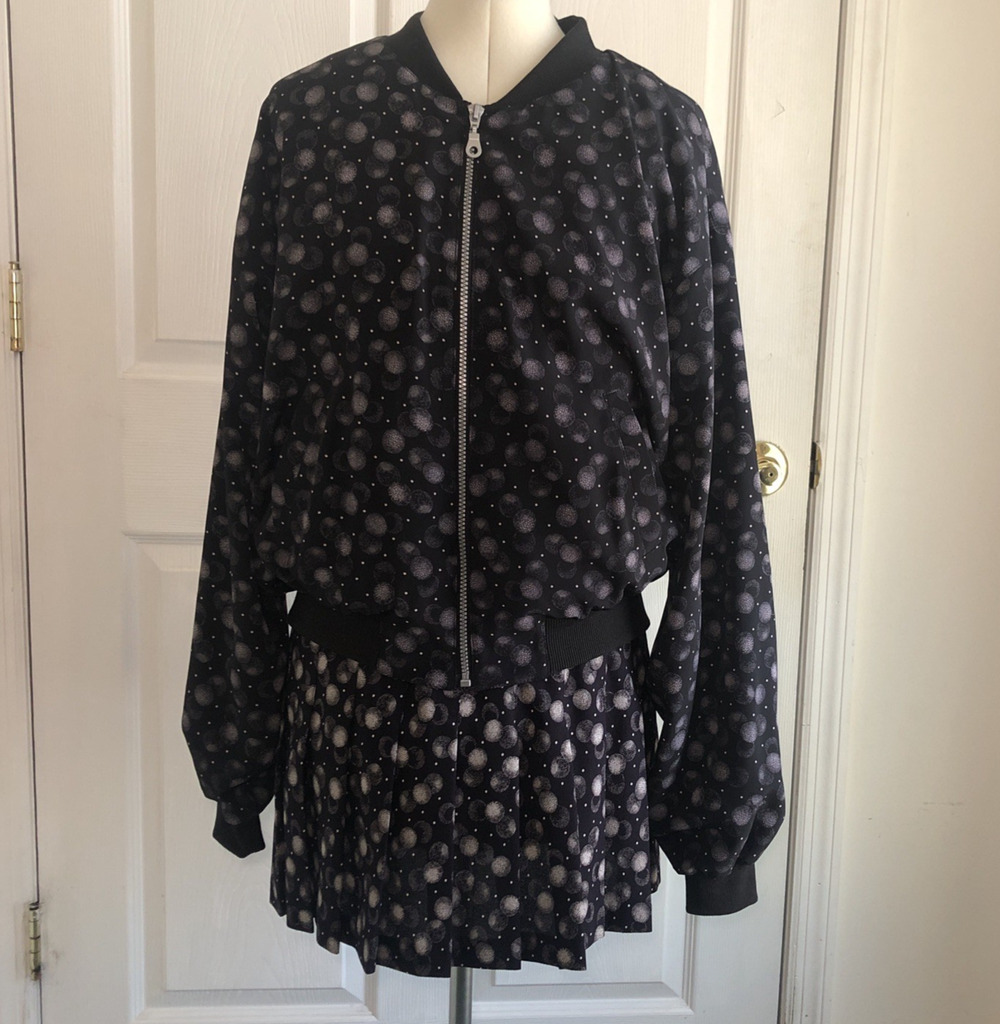 Vtg Y2K 2 Pc Tail Tech tennis Skirt jacket sz M tenniscore Athleisure Preppy